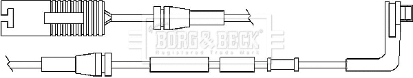 BWL3011 BORG & BECK Сигнализатор, износ тормозных колодок (фото 1)