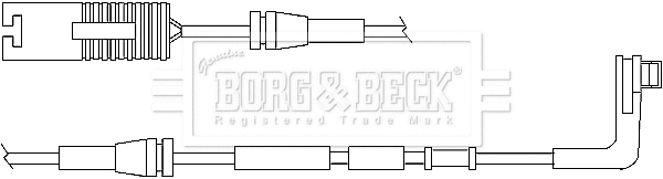 BWL3015 BORG & BECK Сигнализатор, износ тормозных колодок (фото 1)