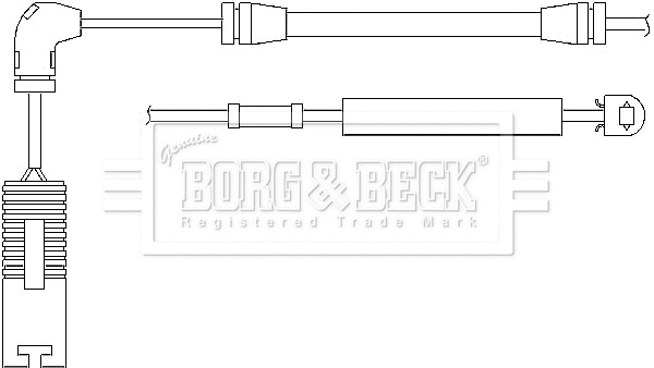 BWL3019 BORG & BECK Сигнализатор, износ тормозных колодок (фото 1)