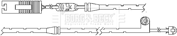 BWL3023 BORG & BECK Сигнализатор, износ тормозных колодок (фото 1)