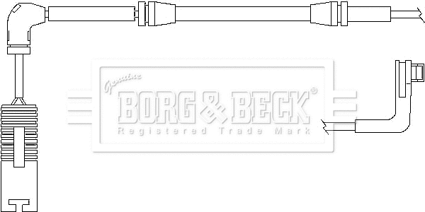 BWL3025 BORG & BECK Сигнализатор, износ тормозных колодок (фото 1)