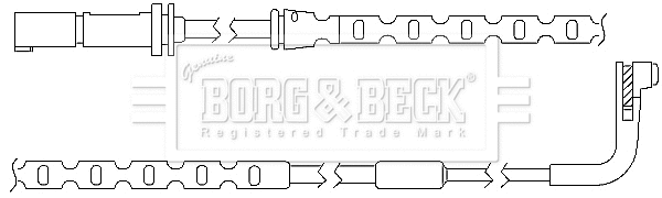 BWL3035 BORG & BECK Сигнализатор, износ тормозных колодок (фото 1)