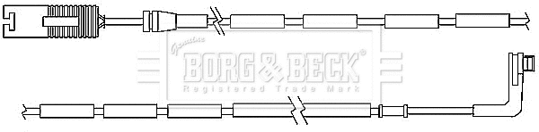 BWL3037 BORG & BECK Сигнализатор, износ тормозных колодок (фото 1)