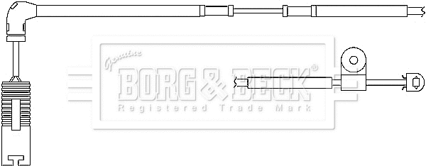 BWL3044 BORG & BECK Сигнализатор, износ тормозных колодок (фото 1)