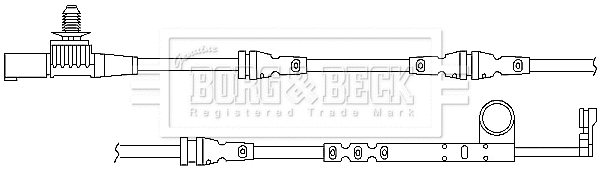 BWL3045 BORG & BECK Сигнализатор, износ тормозных колодок (фото 1)