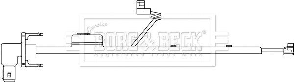 BWL3052 BORG & BECK Сигнализатор, износ тормозных колодок (фото 1)