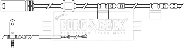 BWL3061 BORG & BECK Сигнализатор, износ тормозных колодок (фото 1)