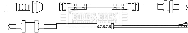 BWL3100 BORG & BECK Сигнализатор, износ тормозных колодок (фото 1)