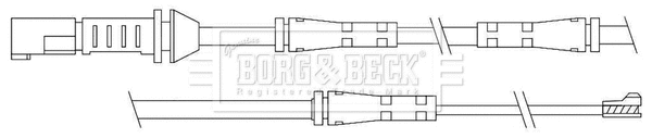 BWL3110 BORG & BECK Сигнализатор, износ тормозных колодок (фото 1)