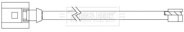 BWL3112 BORG & BECK Сигнализатор, износ тормозных колодок (фото 1)