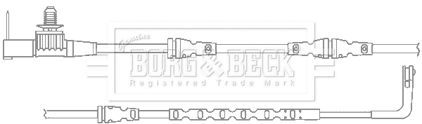 BWL3118 BORG & BECK Сигнализатор, износ тормозных колодок (фото 1)