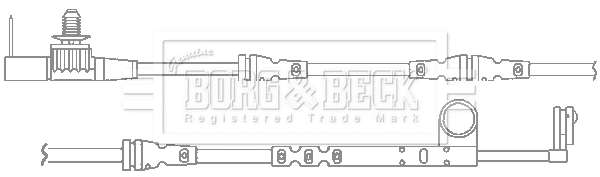 BWL3119 BORG & BECK Сигнализатор, износ тормозных колодок (фото 1)