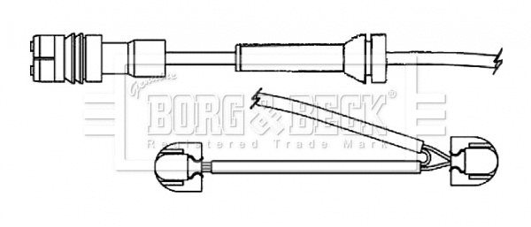BWL3134 BORG & BECK Сигнализатор, износ тормозных колодок (фото 1)