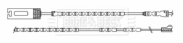 BWL3136 BORG & BECK Сигнализатор, износ тормозных колодок (фото 3)