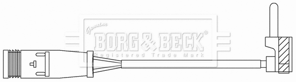 BWL3165 BORG & BECK Сигнализатор, износ тормозных колодок (фото 1)