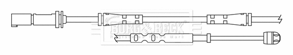 BWL3174 BORG & BECK Сигнализатор, износ тормозных колодок (фото 1)