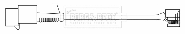 BWL3185 BORG & BECK Сигнализатор, износ тормозных колодок (фото 1)