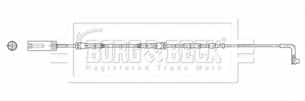 BWL3202 BORG & BECK Сигнализатор, износ тормозных колодок (фото 1)