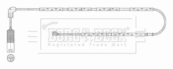 BWL3208 BORG & BECK Сигнализатор, износ тормозных колодок (фото 1)