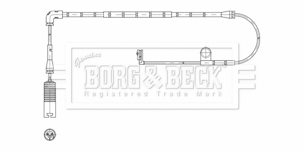 BWL3211 BORG & BECK Сигнализатор, износ тормозных колодок (фото 1)