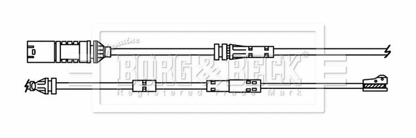 BWL3216 BORG & BECK Сигнализатор, износ тормозных колодок (фото 1)