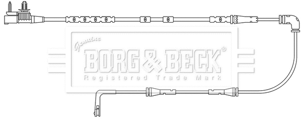 BWL3228 BORG & BECK Сигнализатор, износ тормозных колодок (фото 2)