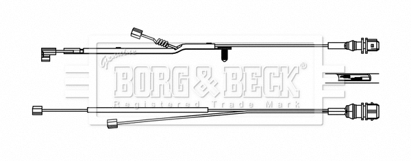 BWL33085 BORG & BECK Сигнализатор, износ тормозных колодок (фото 1)