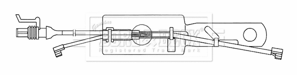 BWL33089 BORG & BECK Сигнализатор, износ тормозных колодок (фото 1)