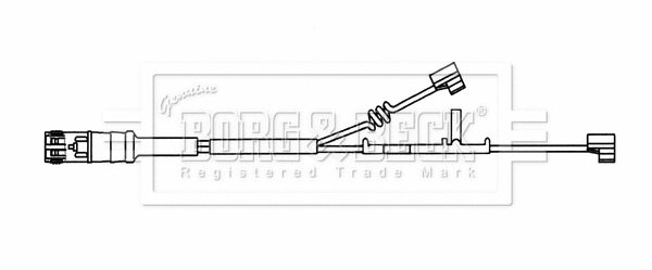 BWL33099 BORG & BECK Сигнализатор, износ тормозных колодок (фото 1)