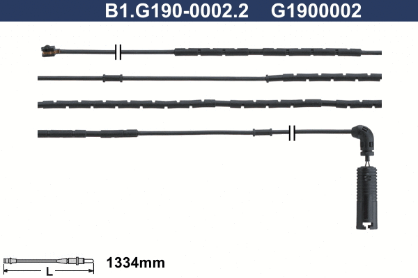 B1.G190-0002.2 GALFER Сигнализатор, износ тормозных колодок (фото 1)