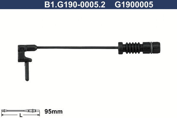 B1.G190-0005.2 GALFER Сигнализатор, износ тормозных колодок (фото 1)