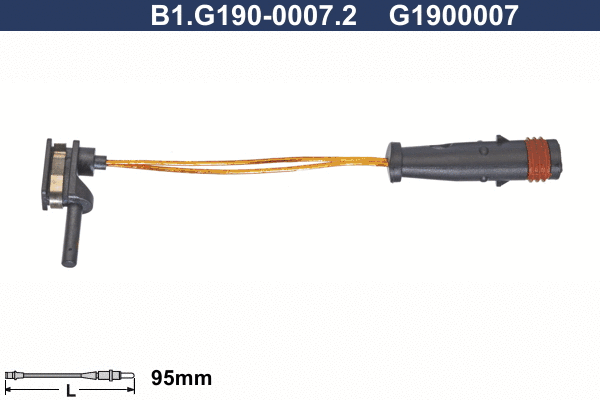 B1.G190-0007.2 GALFER Сигнализатор, износ тормозных колодок (фото 1)