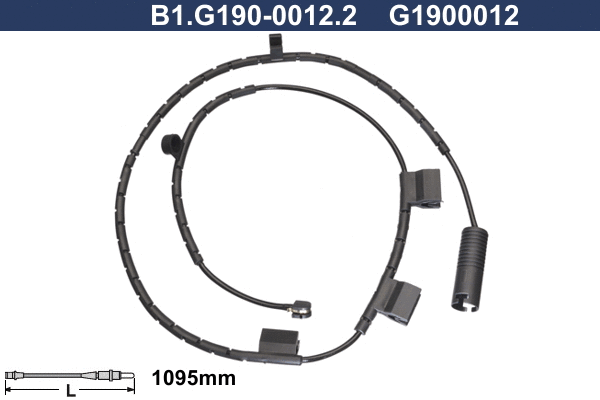 B1.G190-0012.2 GALFER Сигнализатор, износ тормозных колодок (фото 1)