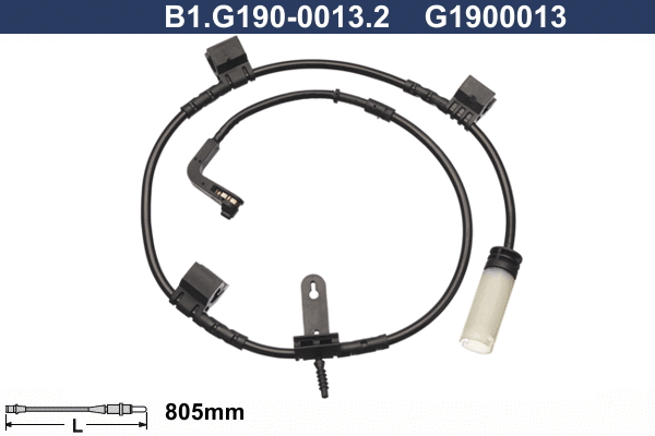 B1.G190-0013.2 GALFER Сигнализатор, износ тормозных колодок (фото 1)