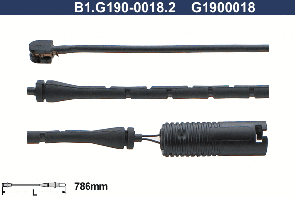 B1.G190-0018.2 GALFER Сигнализатор, износ тормозных колодок (фото 1)