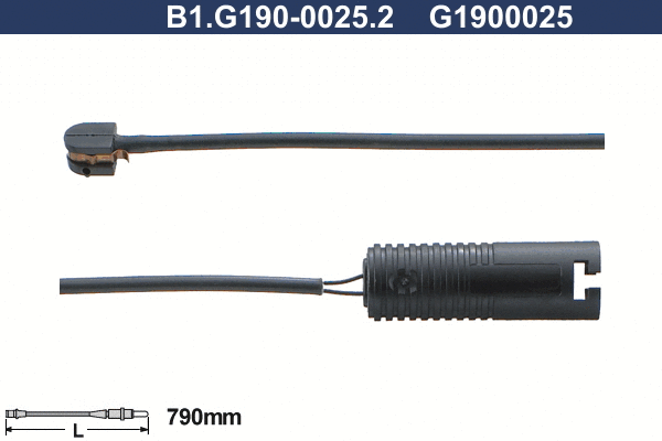 B1.G190-0025.2 GALFER Сигнализатор, износ тормозных колодок (фото 1)
