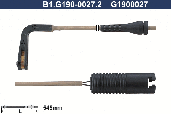 B1.G190-0027.2 GALFER Сигнализатор, износ тормозных колодок (фото 1)
