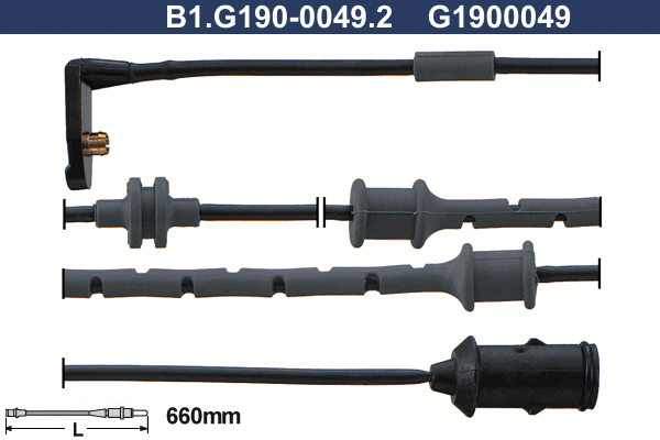 B1.G190-0049.2 GALFER Сигнализатор, износ тормозных колодок (фото 1)