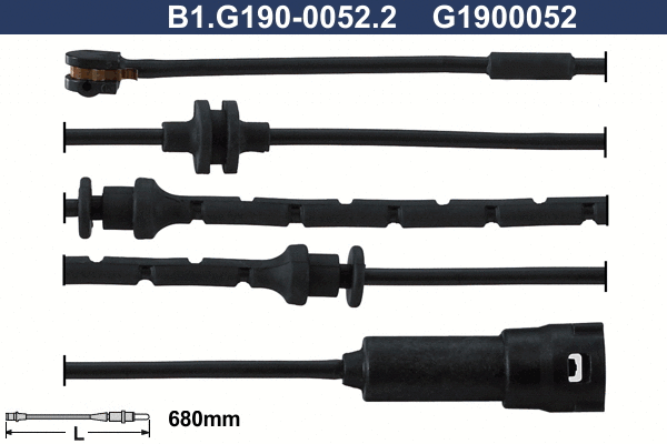 B1.G190-0052.2 GALFER Сигнализатор, износ тормозных колодок (фото 1)