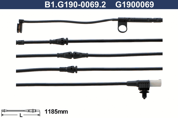 B1.G190-0069.2 GALFER Сигнализатор, износ тормозных колодок (фото 1)