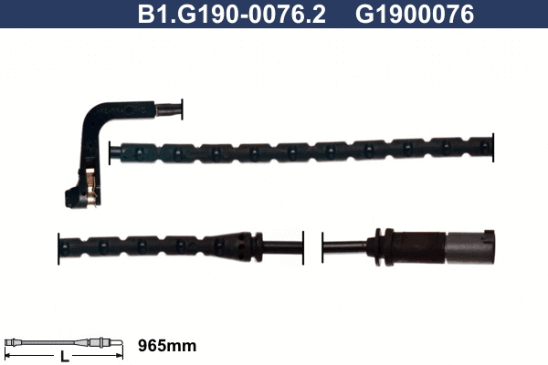 B1.G190-0076.2 GALFER Сигнализатор, износ тормозных колодок (фото 1)