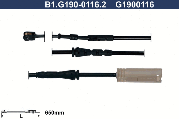 B1.G190-0116.2 GALFER Сигнализатор, износ тормозных колодок (фото 1)