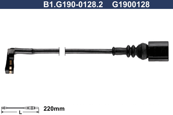 B1.G190-0128.2 GALFER Сигнализатор, износ тормозных колодок (фото 1)