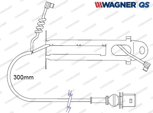 587033W WAGNER Сигнализатор, износ тормозных колодок (фото 1)