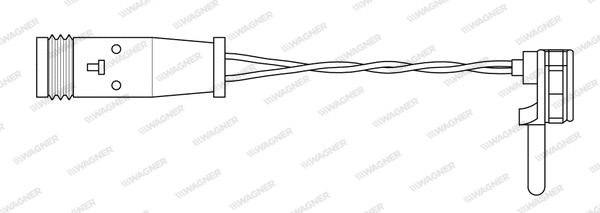 WWI261 WAGNER Сигнализатор, износ тормозных колодок (фото 1)