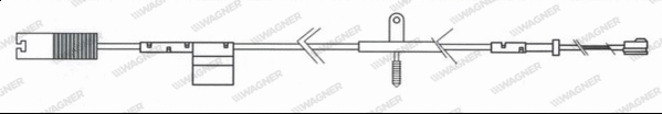 WWI365 WAGNER Сигнализатор, износ тормозных колодок (фото 1)