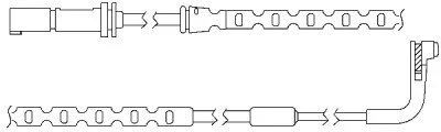 09043 BSF Сигнализатор, износ тормозных колодок (фото 1)