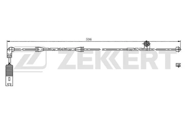 BS-8025 ZEKKERT Сигнализатор, износ тормозных колодок (фото 1)