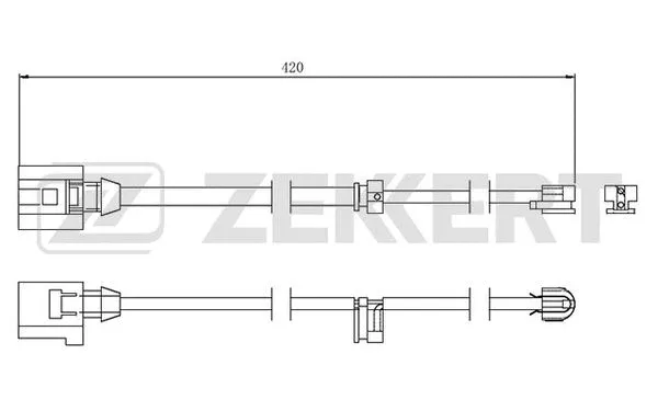 BS-8045 ZEKKERT Сигнализатор, износ тормозных колодок (фото 1)