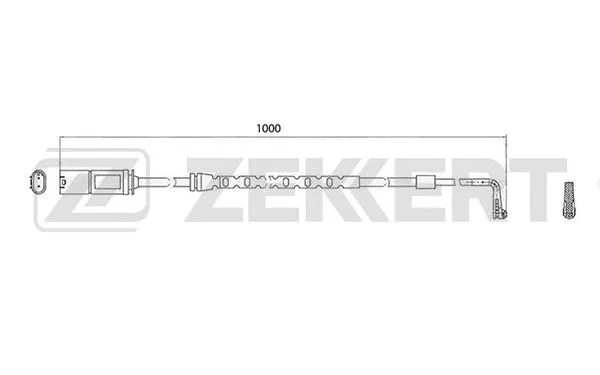 BS-8055 ZEKKERT Сигнализатор, износ тормозных колодок (фото 1)